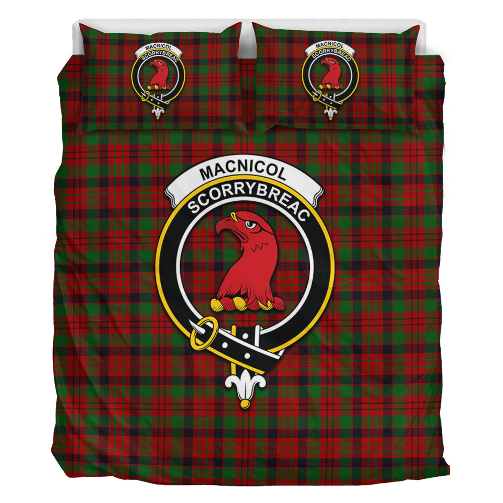 MacNicol (McNicol) Tartan Bedding Set with Family Crest - Tartan Vibes Clothing