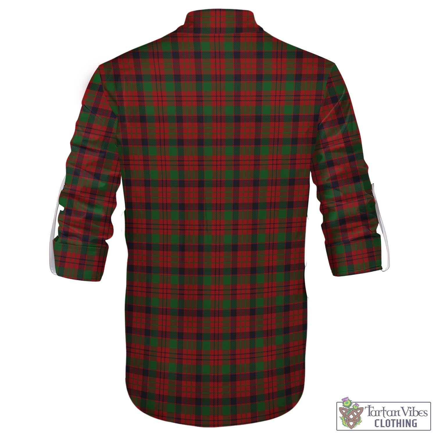 Tartan Vibes Clothing MacNicol Tartan Men's Scottish Traditional Jacobite Ghillie Kilt Shirt
