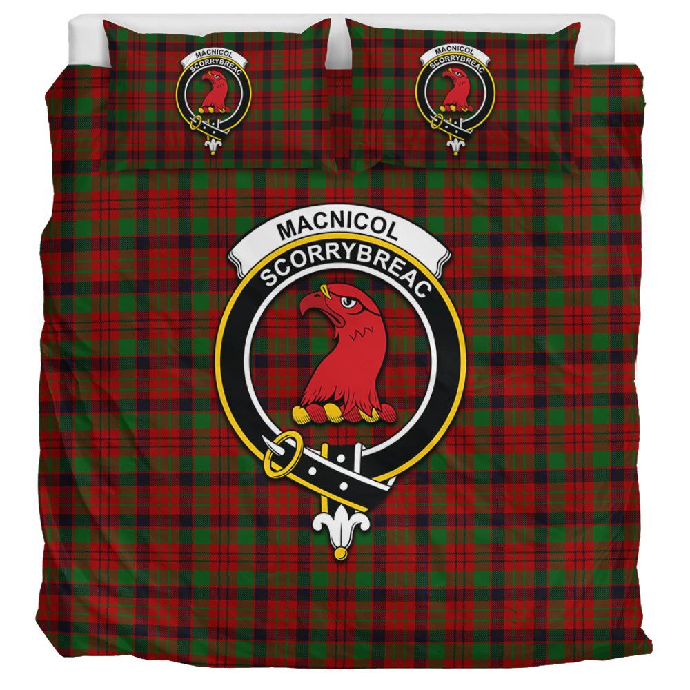 MacNicol (McNicol) Tartan Bedding Set with Family Crest UK Bedding Set UK Super King 104*94 inch - Tartan Vibes Clothing