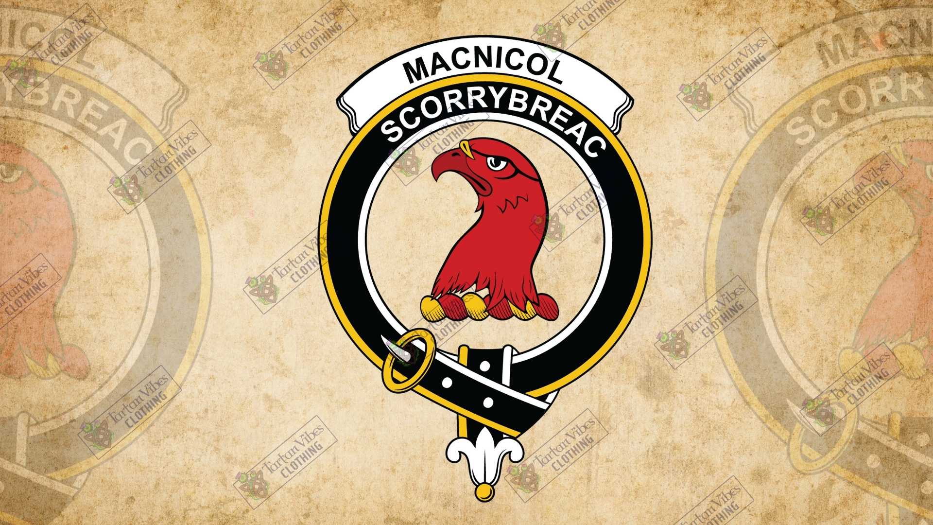 MacNicol Clan Crest and Motto