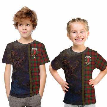 MacNicol (McNicol) Tartan Family Crest Kid T-Shirt Alba Gu Brath Be Brave Lion Ancient Style