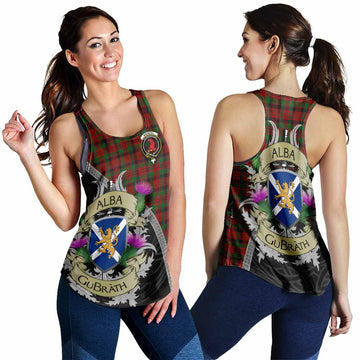 Tartan Vibes Clothing MacNicol (McNicol) Tartan Family Crest Women's Racerback Tanks Lion Rampant Royal Thistle Shield Celtic Inspired