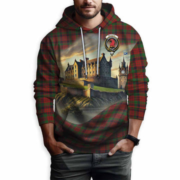 Tartan Vibes Clothing MacNicol (McNicol) Tartan Family Crest Hoodie with Scottish Ancient Castle Style