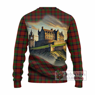 MacNicol (McNicol) Tartan Family Crest Knitted Sweater with Scottish Ancient Castle Style