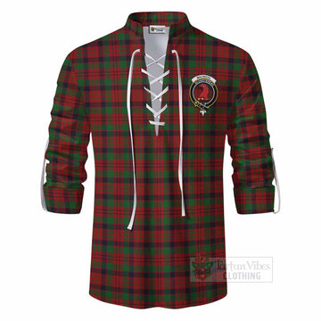 Tartan Vibes Clothing MacNicol (McNicol) Tartan Ghillie Kilt Shirt with Family Crest DNA In Me Style