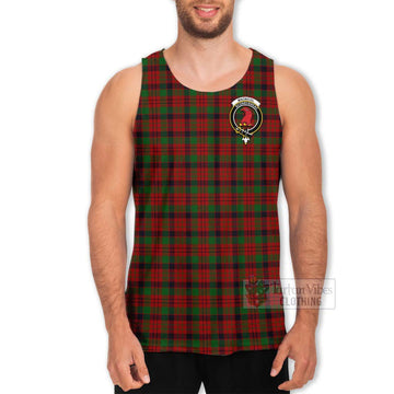 Tartan Vibes Clothing MacNicol (McNicol) Tartan Men's Tank Top with Family Crest Celtic Skull Style