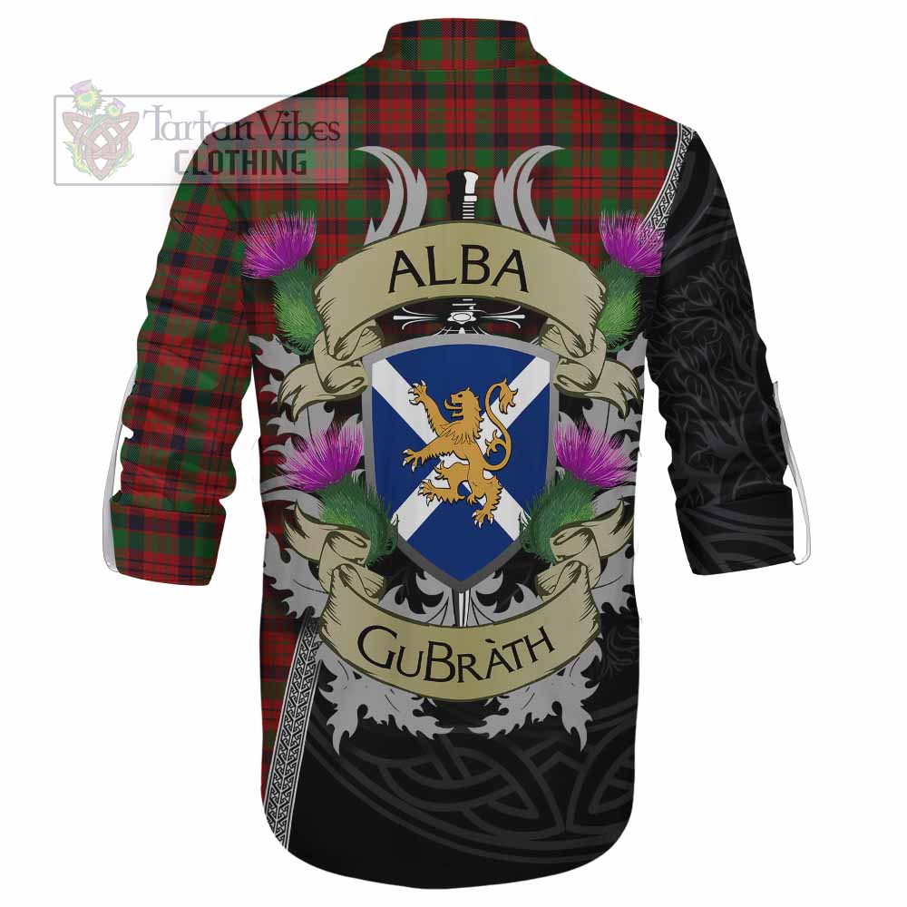 Tartan Vibes Clothing MacNicol (McNicol) Tartan Family Crest Ghillie Kilt Shirt Lion Rampant Royal Thistle Shield Celtic Inspired