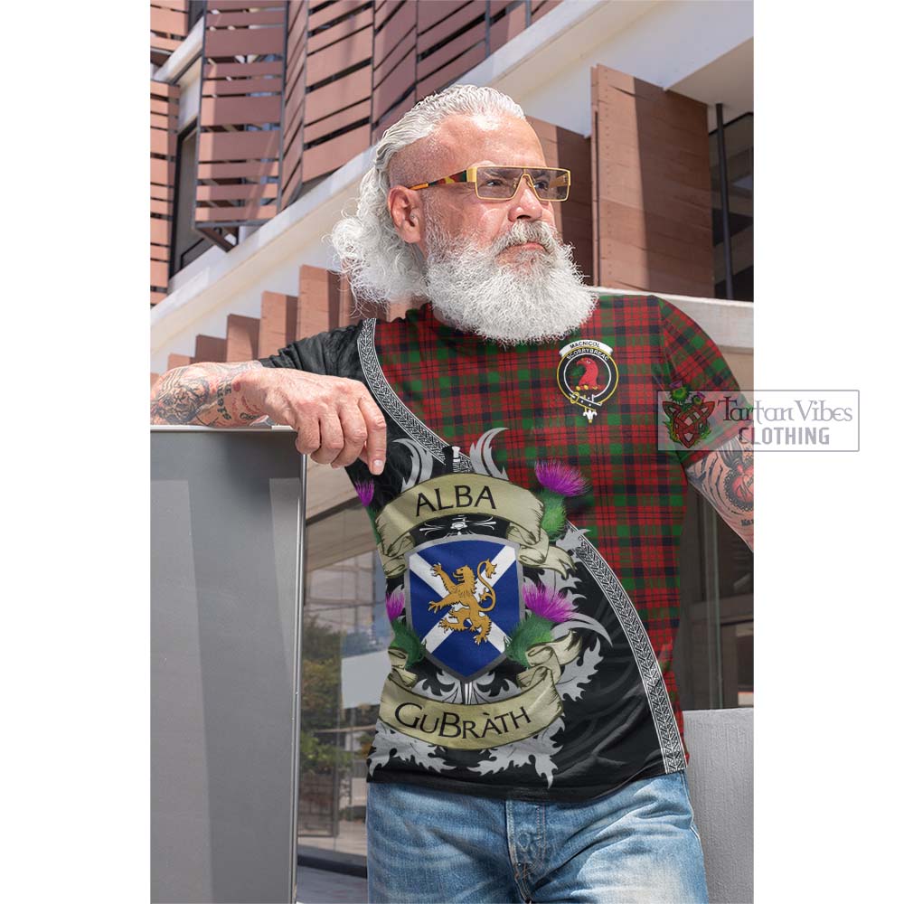 Tartan Vibes Clothing MacNicol (McNicol) Tartan Family Crest Cotton T-shirt Lion Rampant Royal Thistle Shield Celtic Inspired