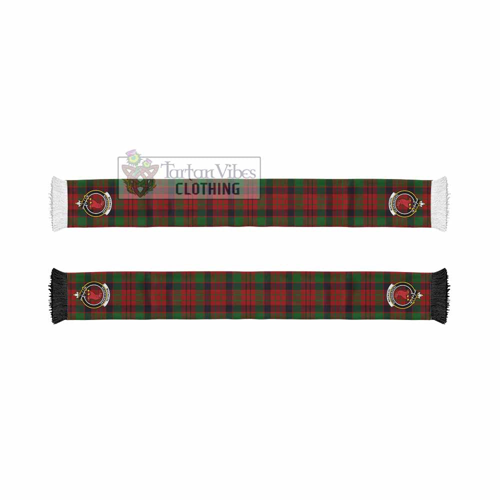 Tartan Vibes Clothing MacNicol (McNicol) Tartan Ruffneck Scarf with Family Crest
