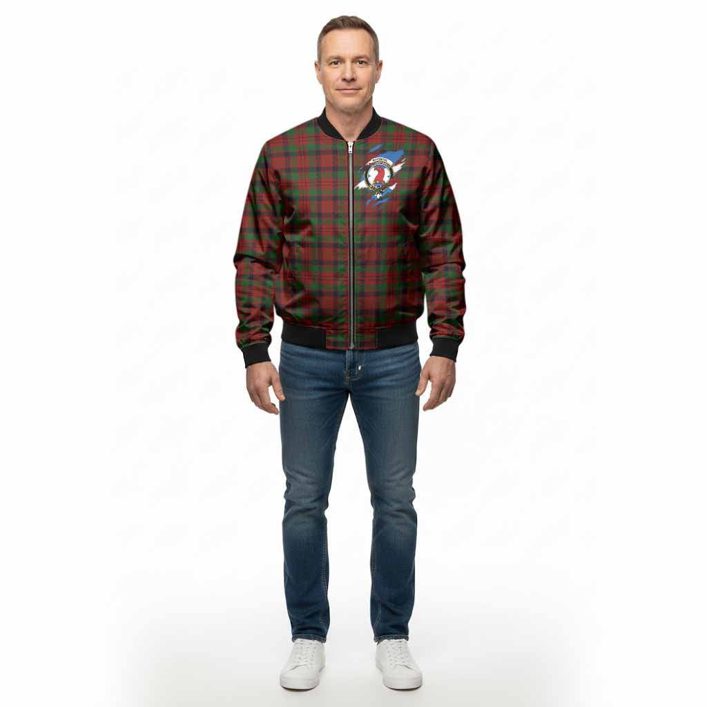 MacNicol (McNicol) Clan Crest In Me Tartan Bomber Jacket Scotland Flag Style