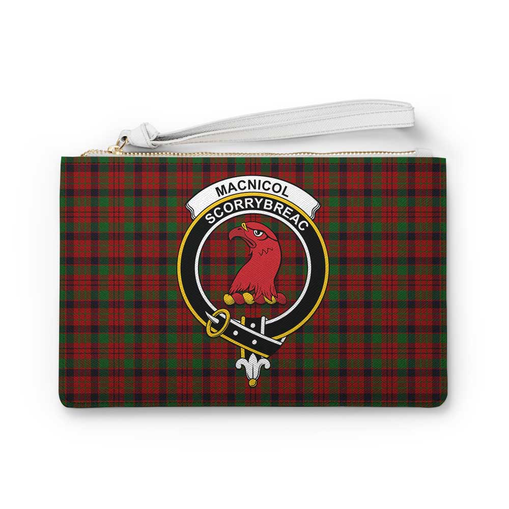 Tartan Vibes Clothing MacNicol (McNicol) Family Crest Tartan Clutch Bag