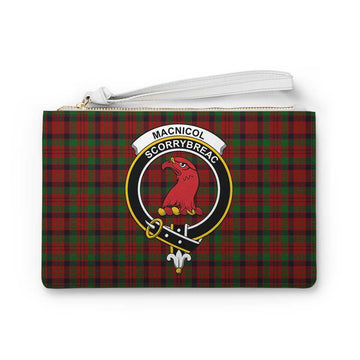 MacNicol (McNicol) Family Crest Tartan Clutch Bag