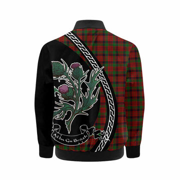 MacNicol (McNicol) Family Crest Tartan Kid Bomber Jacket Alba Thistle Inspired - Tartan Vibes Clothing