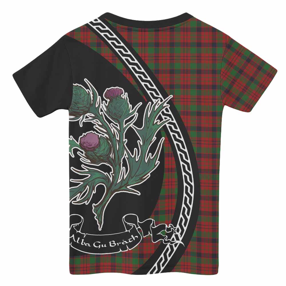 MacNicol (McNicol) Family Crest Tartan Kid T-shirt Alba Thistle Inspired - Tartan Vibes Clothing