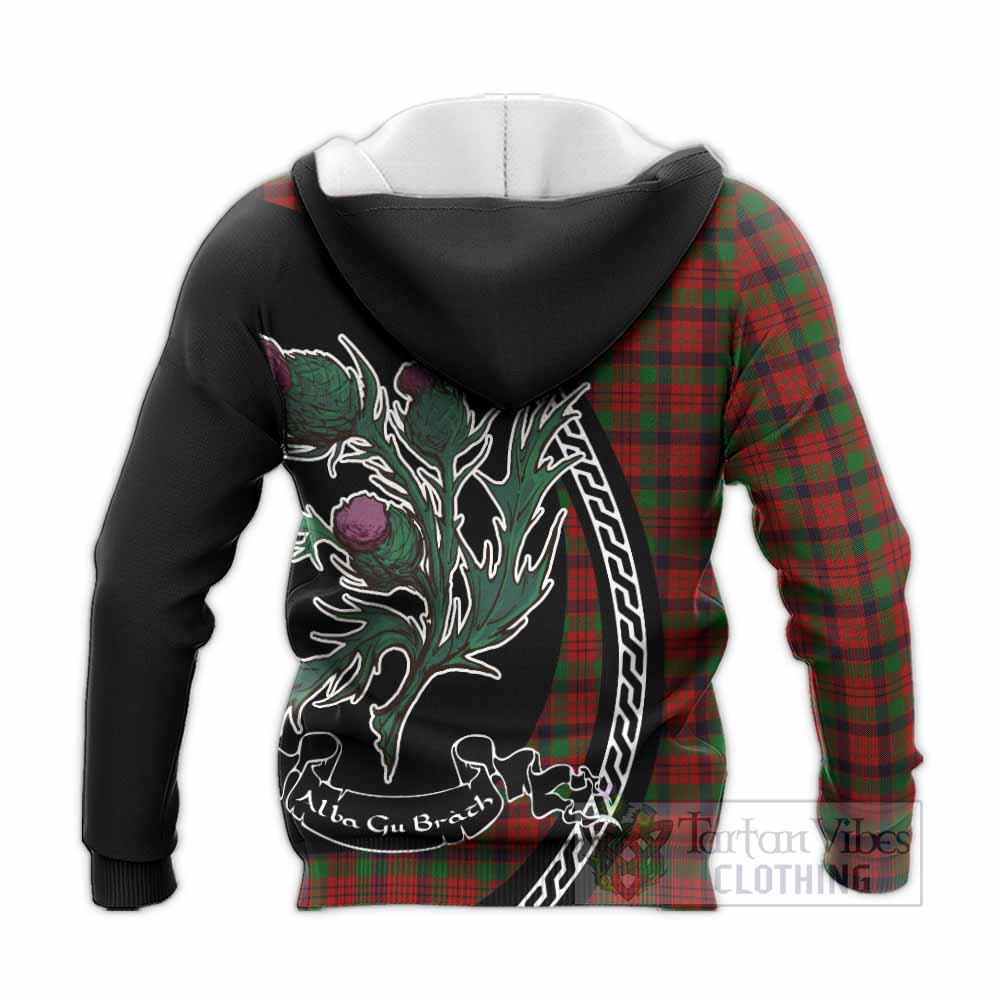 MacNicol (McNicol) Family Crest Tartan Knitted Hoodie Alba Thistle Inspired - Tartan Vibes Clothing
