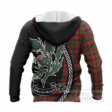 MacNicol (McNicol) Family Crest Tartan Knitted Hoodie Alba Thistle Inspired