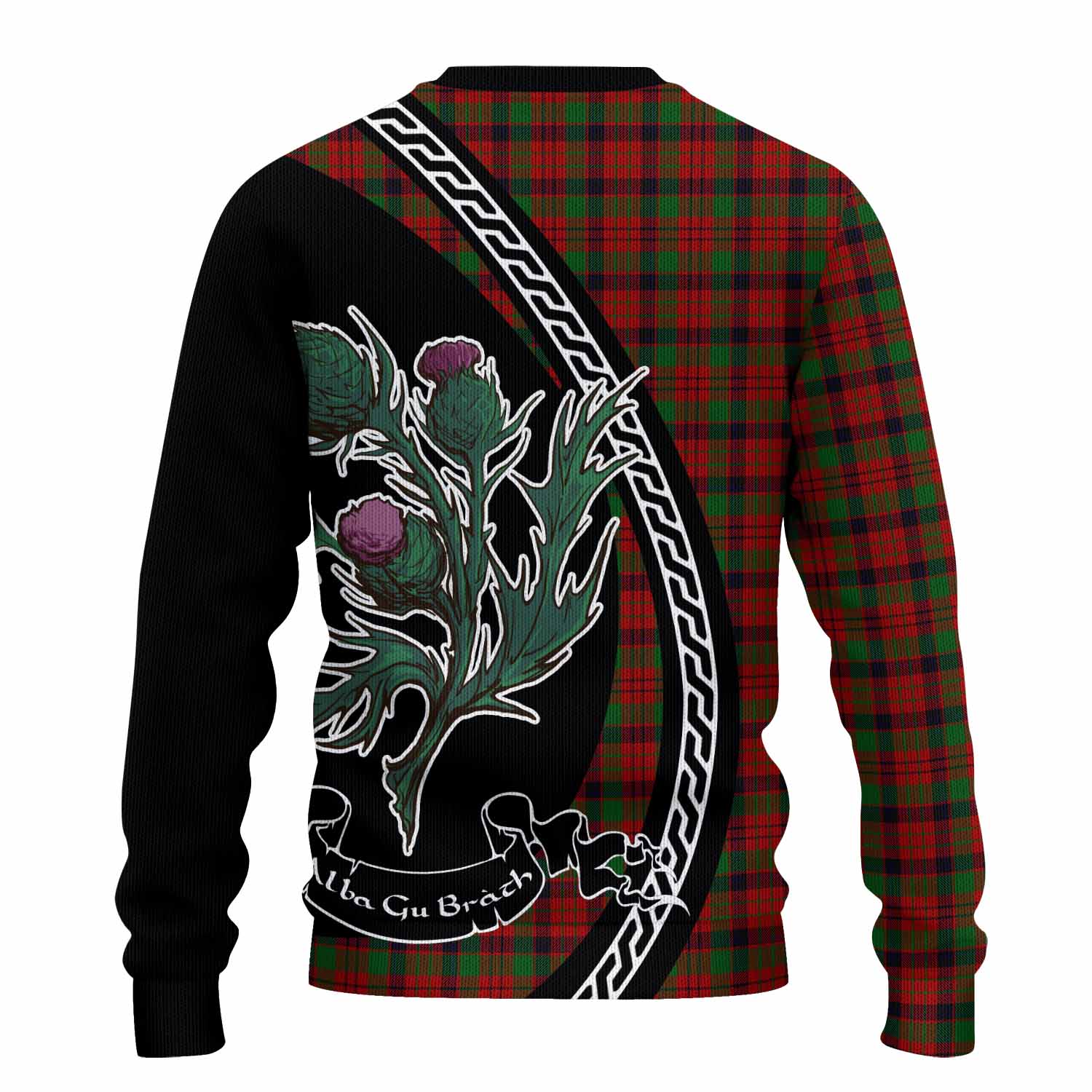 MacNicol (McNicol) Family Crest Tartan Knitted Sweater Alba Thistle Inspired - Tartan Vibes Clothing