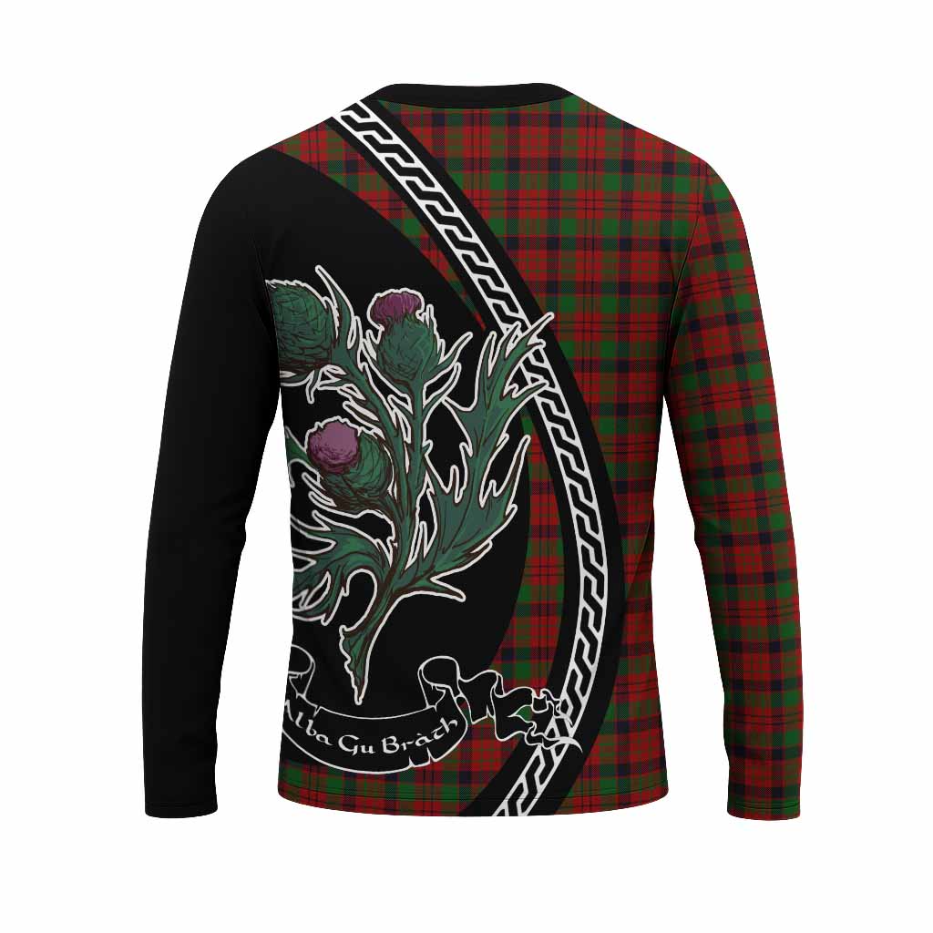 MacNicol (McNicol) Family Crest Tartan Long Sleeve T-Shirt Alba Thistle Inspired - Tartan Vibes Clothing