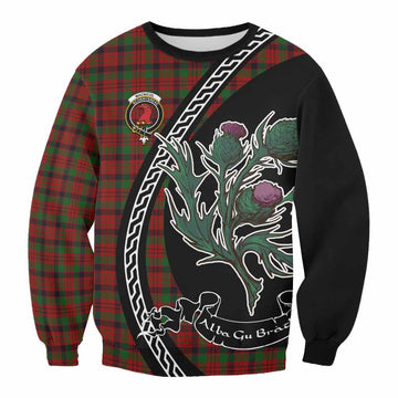 MacNicol (McNicol) Family Crest Tartan Sweatshirt Alba Thistle Inspired