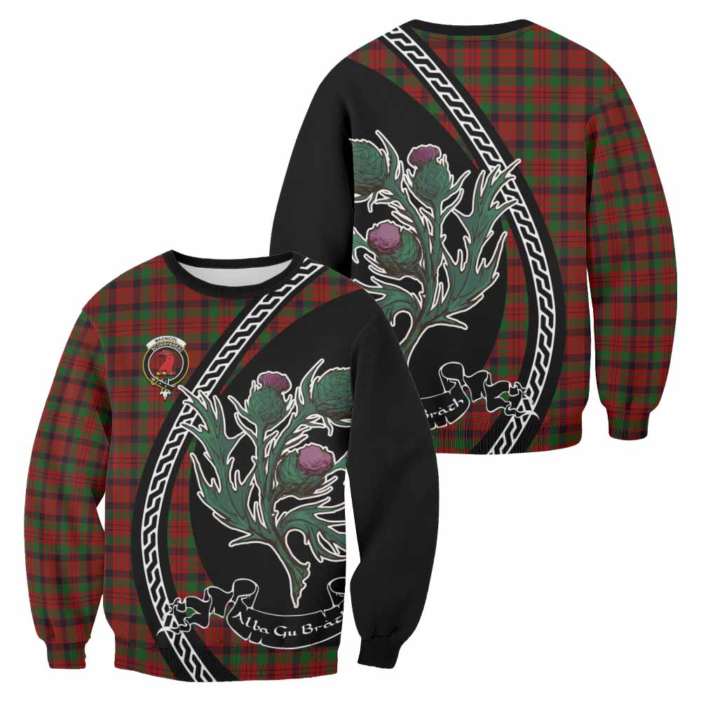 MacNicol (McNicol) Family Crest Tartan Sweatshirt Alba Thistle Inspired - Tartan Vibes Clothing
