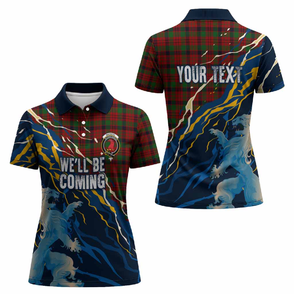 MacNicol (McNicol) Scotland Tartan Women Polo Shirt WC2026 Football - We'll Be Coming