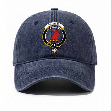 MacNicol (McNicol) Scottish Clan Crest Washed Baseball Cap