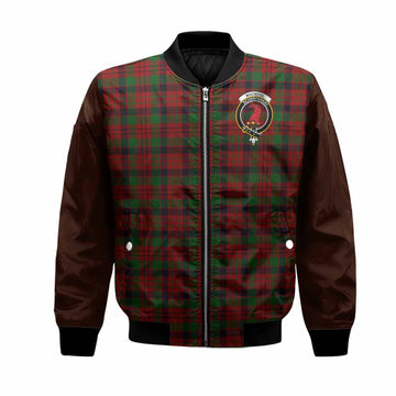 MacNicol (McNicol) Tartan Accent Bomber Jacket with Family Crest