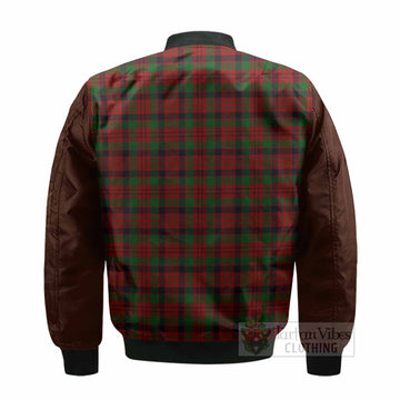 MacNicol (McNicol) Tartan Accent Bomber Jacket with Family Crest