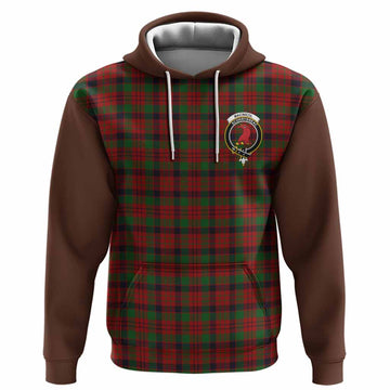 MacNicol (McNicol) Tartan Accent Hoodie with Family Crest