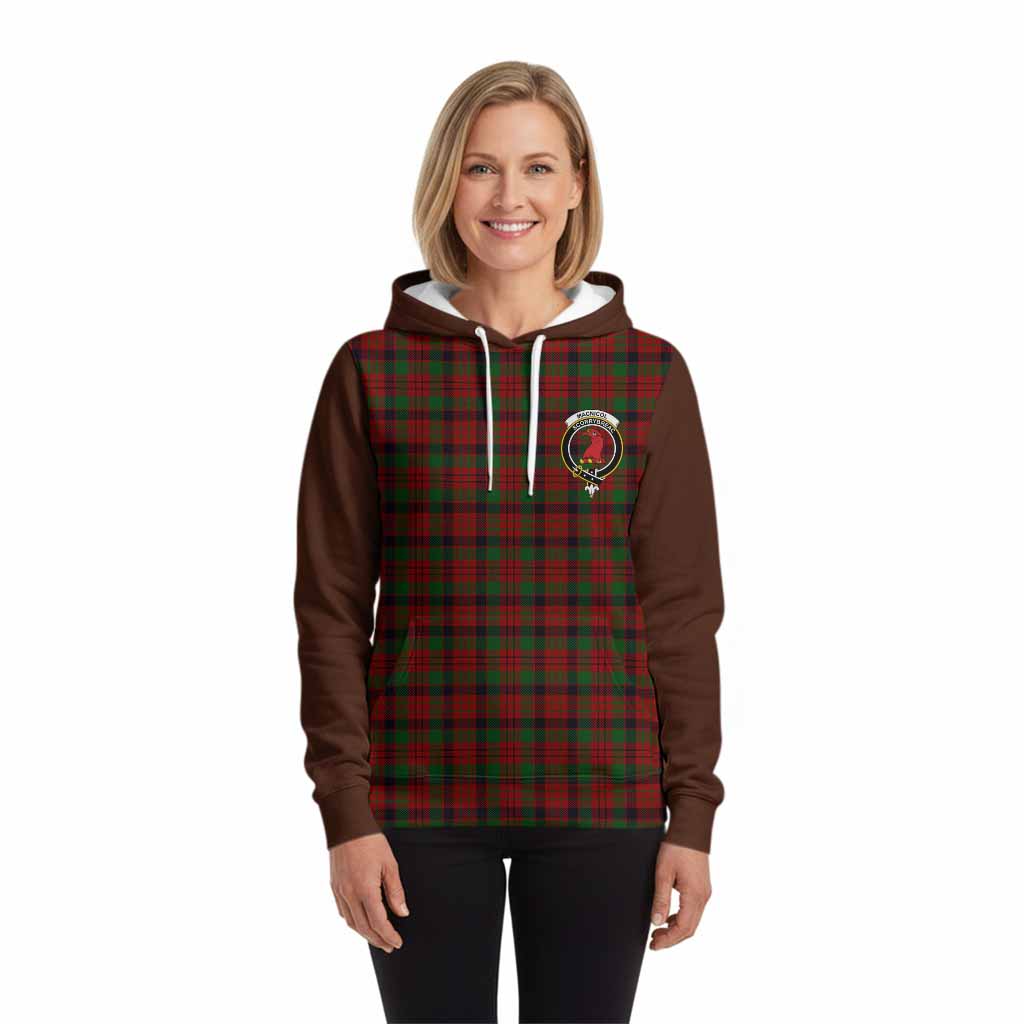 MacNicol (McNicol) Tartan Accent Hoodie with Family Crest