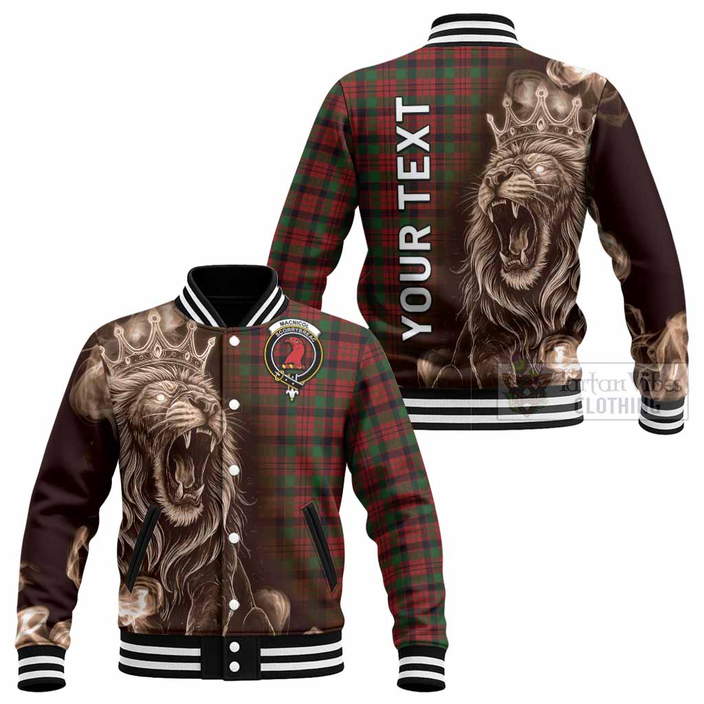 MacNicol (McNicol) Tartan Baseball Jacket Roaring Lion Heritage