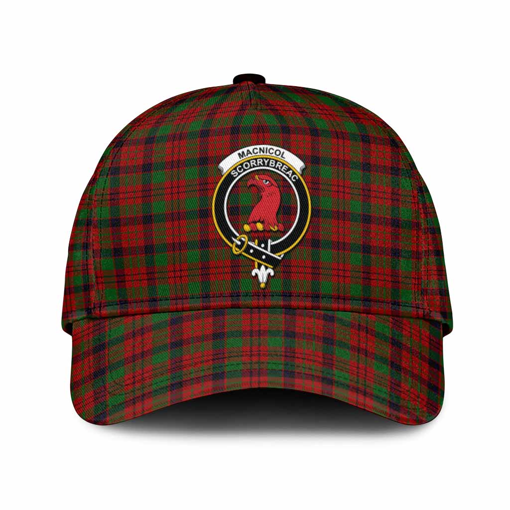 MacNicol (McNicol) Tartan Classic Cap with Family Crest