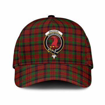 MacNicol (McNicol) Tartan Classic Cap with Family Crest