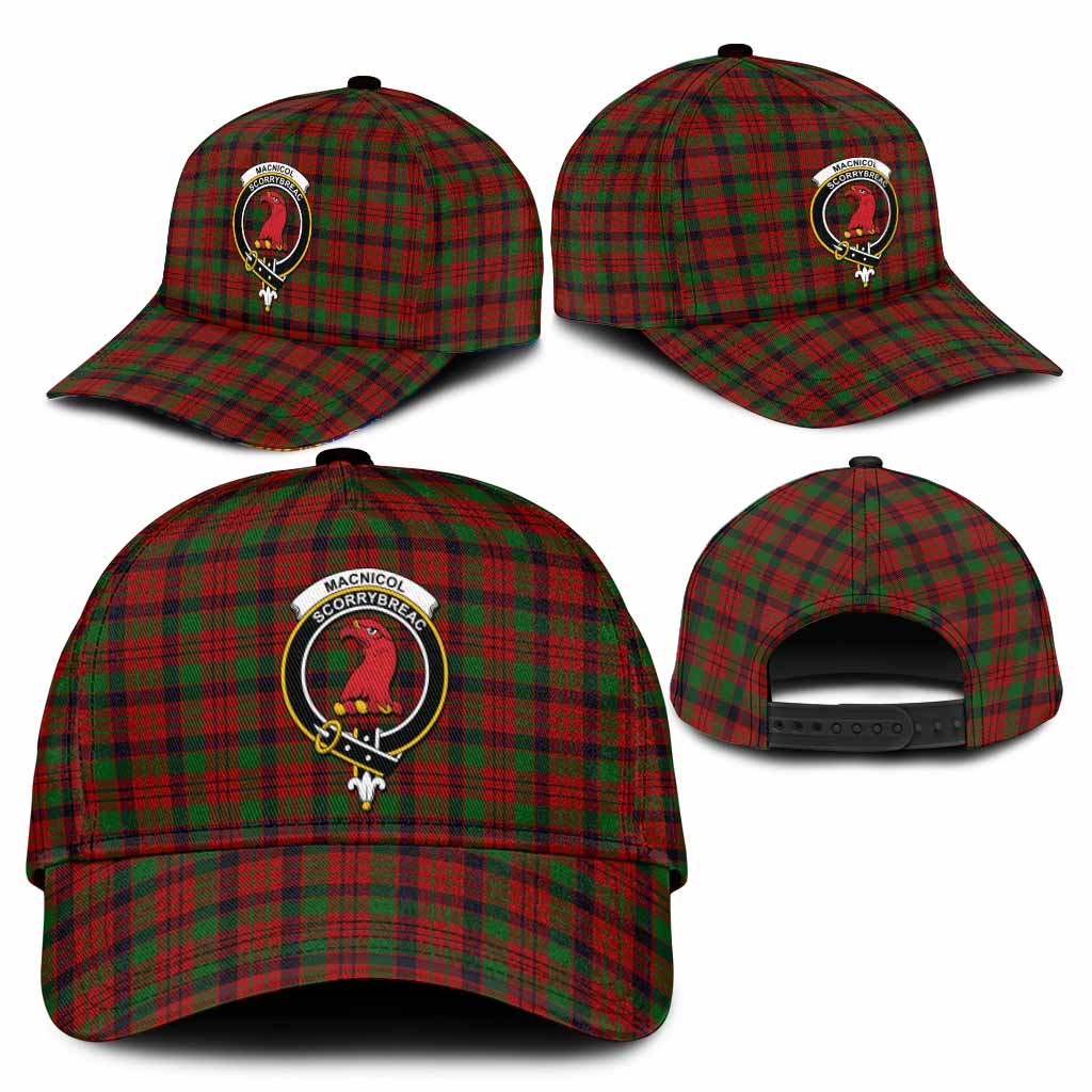 MacNicol (McNicol) Tartan Classic Cap with Family Crest