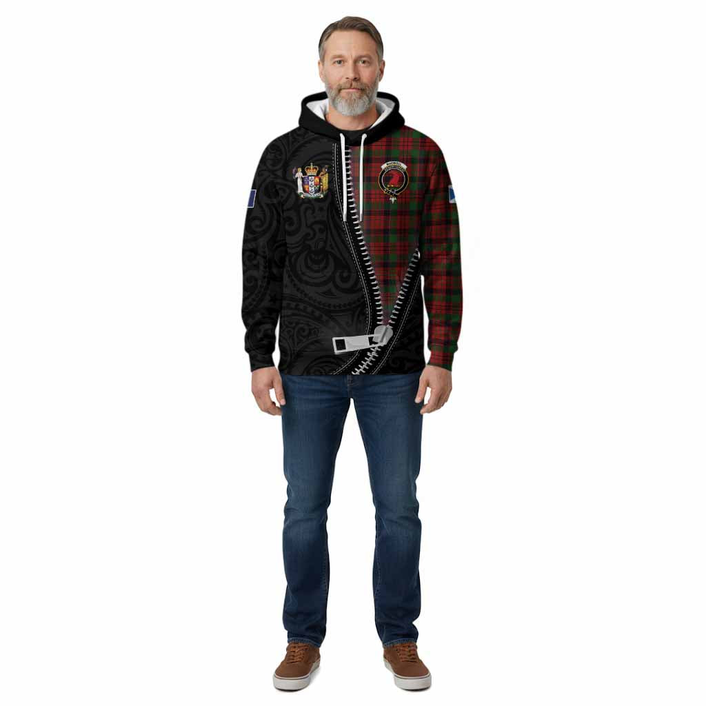 MacNicol (McNicol) Tartan Cotton Hoodie New Zealand Pattern Unique Zipper Stylized