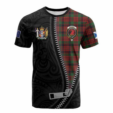MacNicol (McNicol) Tartan Cotton T-shirt New Zealand Pattern Unique Zipper Stylized