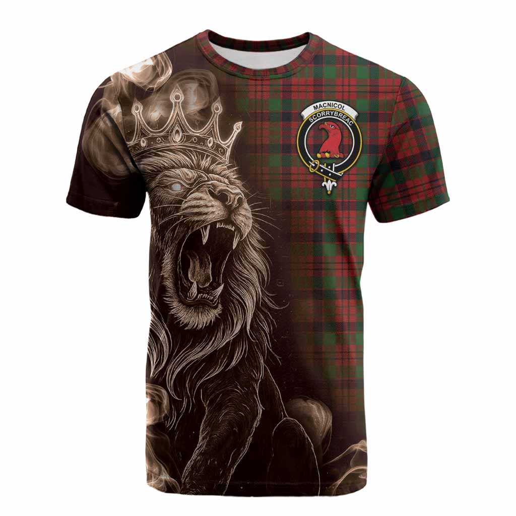 MacNicol (McNicol) Tartan Cotton T-shirt Roaring Lion Heritage