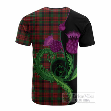 MacNicol (McNicol) Tartan Cotton T-shirt Traditional Scottish Thistle