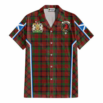 MacNicol (McNicol) Tartan Crest Cotton Hawaiian Shirt Scotland Coat of Arm Flag Style