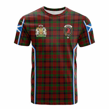 MacNicol (McNicol) Tartan Crest Cotton T-shirt Scotland Coat of Arm Flag Style