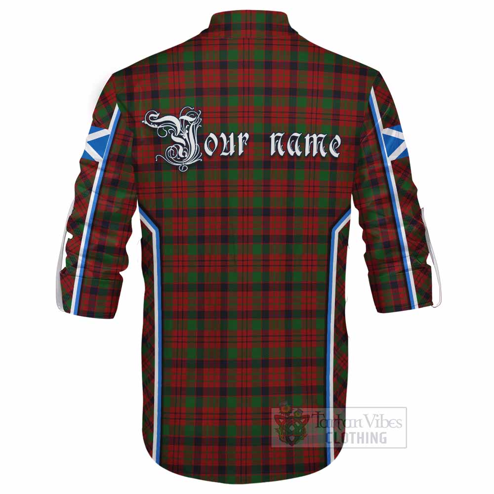 MacNicol (McNicol) Tartan Crest Ghillie Kilt Shirt Scotland Coat of Arm Flag Style - Tartan Vibes Clothing
