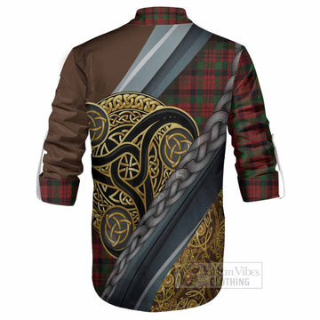 MacNicol (McNicol) Tartan Crest Ghillie Shirt Scottish Triskele Celtic