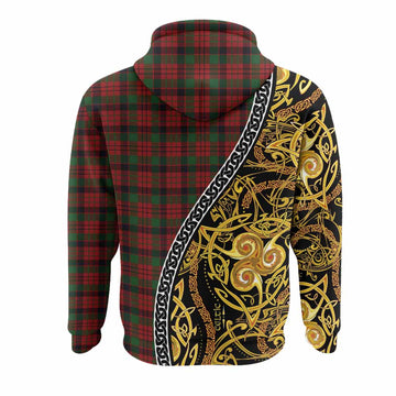 MacNicol (McNicol) Tartan Crest Hoodie Celtic Knot and Triple Trickle Spiral Symbols