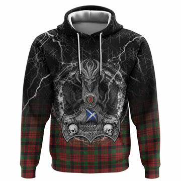MacNicol (McNicol) Tartan Crest Hoodie Celtic Odin's Raven Legacy