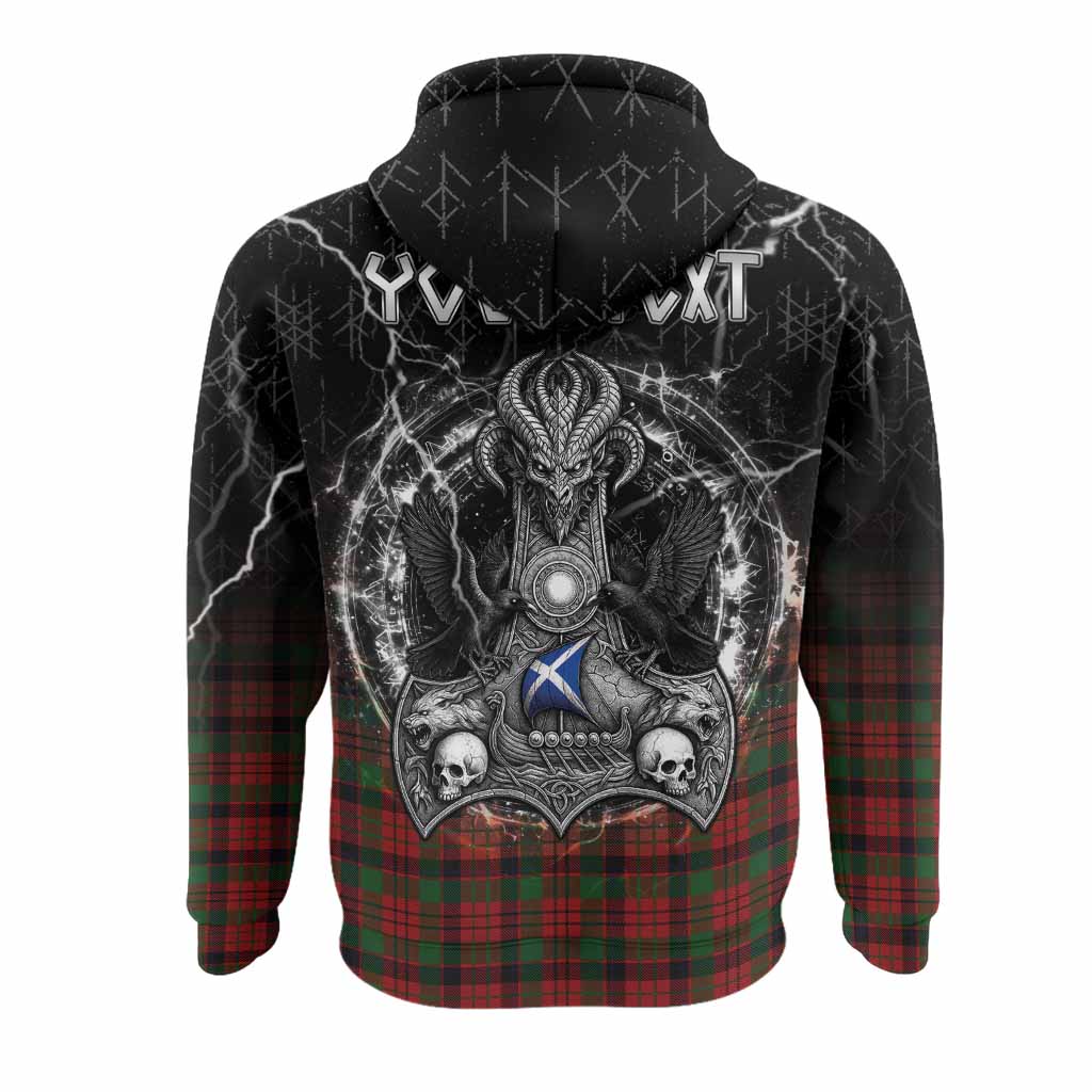MacNicol (McNicol) Tartan Crest Hoodie Celtic Odin's Raven Legacy