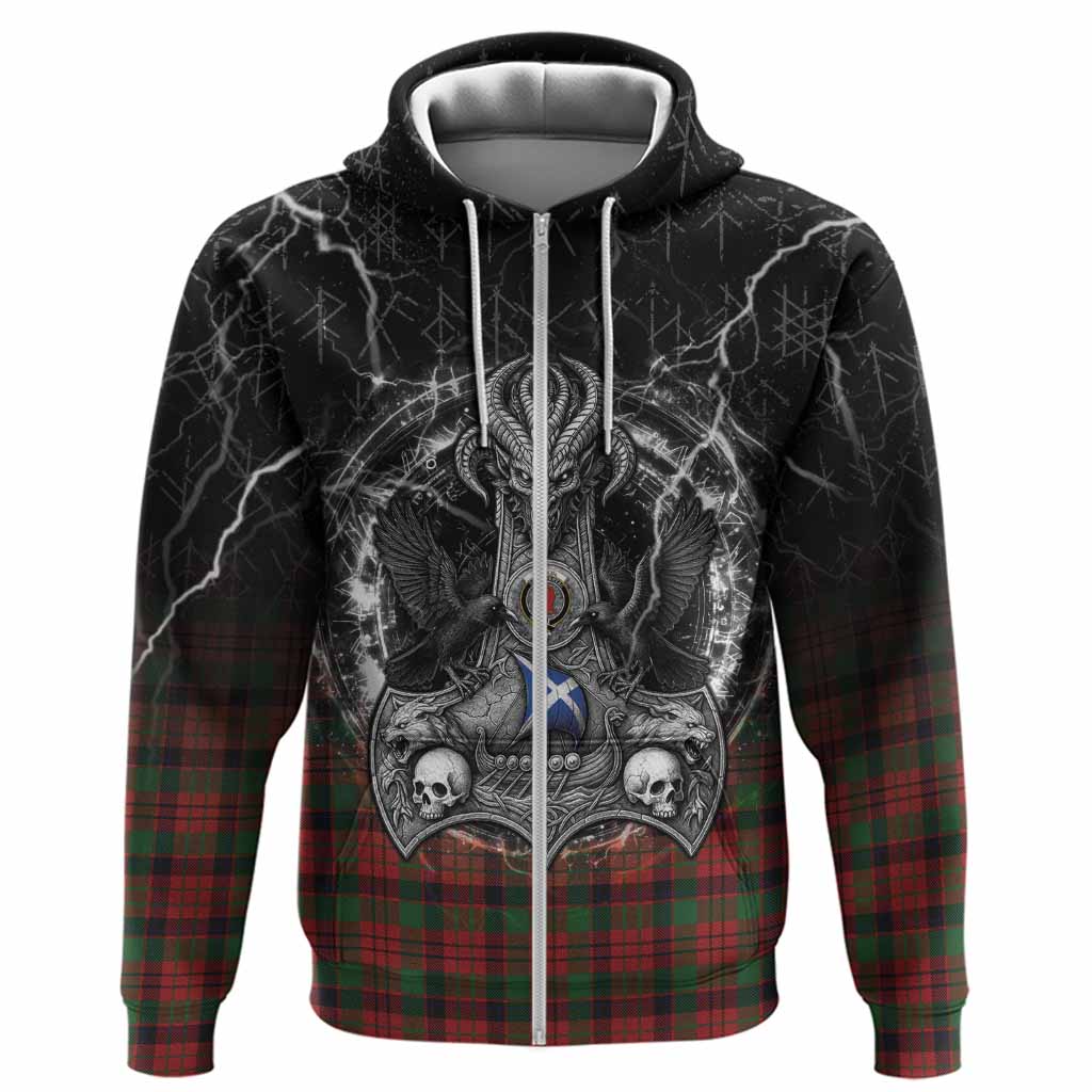 MacNicol (McNicol) Tartan Crest Hoodie Celtic Odin's Raven Legacy