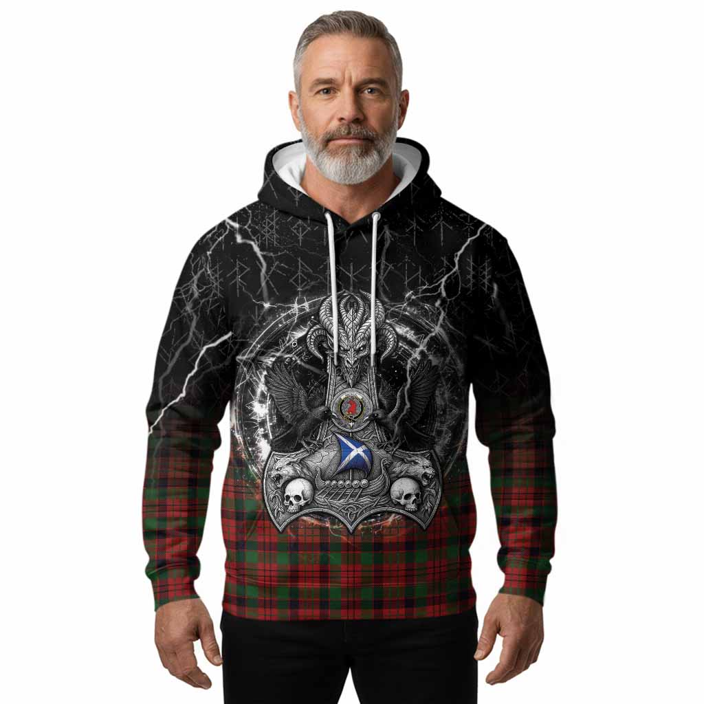 MacNicol (McNicol) Tartan Crest Hoodie Celtic Odin's Raven Legacy