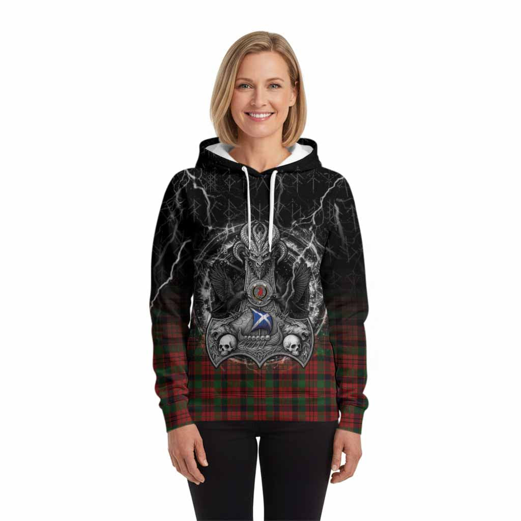 MacNicol (McNicol) Tartan Crest Hoodie Celtic Odin's Raven Legacy