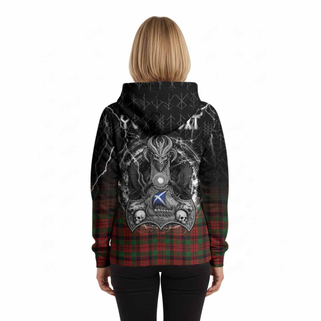 MacNicol (McNicol) Tartan Crest Hoodie Celtic Odin's Raven Legacy