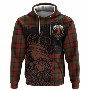 MacNicol (McNicol) Tartan Crest Hoodie Crowned Lion Heritage Style